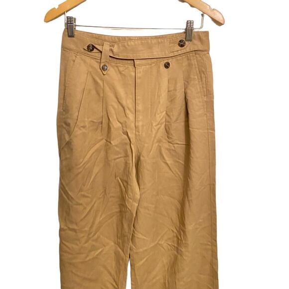 Madewell The Harlow Wide Leg Pants High Rise Tan NWT 0 - Picture 4 of 10